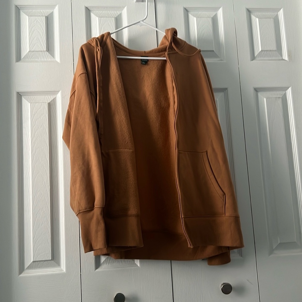 Zip Up Hoodie Jacket With Thumb Holes